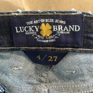 Lucky Brand Womens Regular Charlie Skinny Dark Wash Patchwork Jeans‎ Sz 4 thumbnail 5