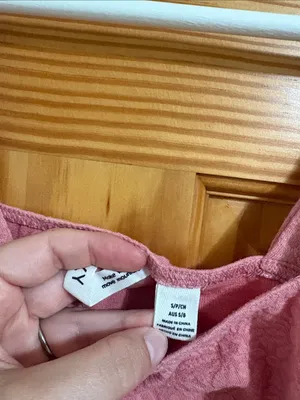Roxy Size Small Pink Crop Top Tank Top thumbnail 2