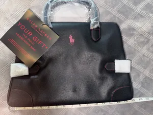 Ralph Lauren The Messenger Polo Bag Black Pink thumbnail 1