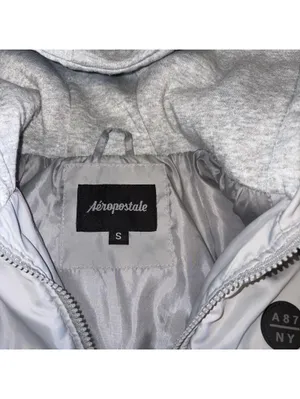 Aeropostale Lightweight Jacket Hooded Zip-Up Jacket Coat Womans Small Winter thumbnail 4