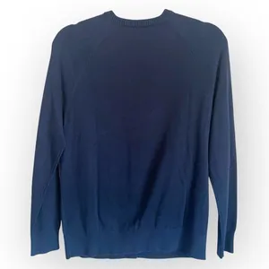 NEW Land’s End Classic Cardigan sweater, navy blue, size S, relaxed fit thumbnail 6