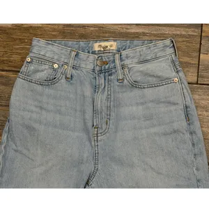 Madewell The Curvy Perfect‎ Vintage Jean Light Wash High Rise Mom Cotton Size 26 thumbnail 6