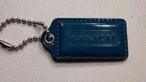 Coach Teal Blue Hang Tag thumbnail 1