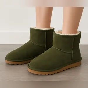 Time and Tru Olive Green Short Boots – women’s Size 7 – Genuine Leather(B23)✨ thumbnail 2