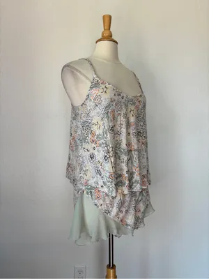 Sage Green & Peach Floral PJ Set thumbnail 4