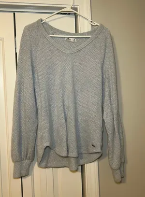 Light Blue Sweater Hollister thumbnail 1