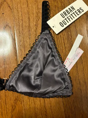 Urban Outfitters NWT Out From Under Christy About Time Satin Triangle Bra thumbnail 4