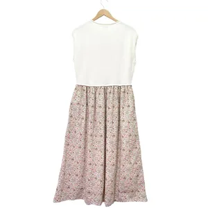 NWT Baltic Born Myra Sweater Midi Dress Sz Small Ivory Coral Floral Knit Pockets thumbnail 3