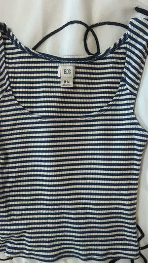 BDG Urban Outfitters ribbed square neck tank top striped thumbnail 8