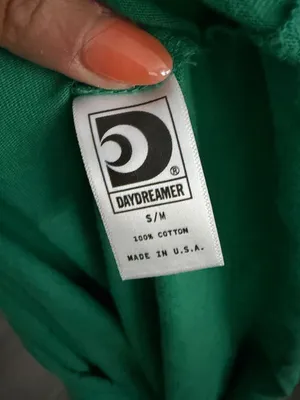 DAYDREAMER Green Blue Raglan Long sleeve Top Size S/M thumbnail 6