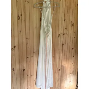 Lulus Meliana White Satin Halter Backless Maxi Dress Wedding Gown Elegant Small thumbnail 7