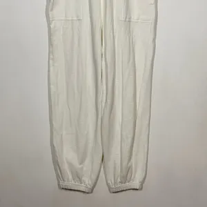 Free People Beach White Jogger Jumpsuit Medium White‎ Racerback Boho Loungewear thumbnail 6