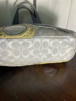 Coach Madison  Signature patchwork Circle Hobo Bag thumbnail 4