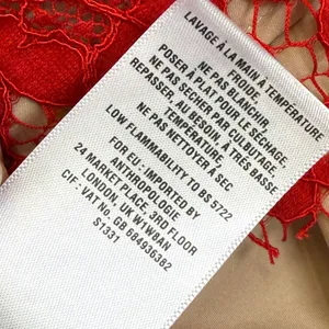 Mare Mare‎ Anthropologie Red Floral Lace Fit & Flare Dress XS 3/4 Sleeve Holiday thumbnail 8