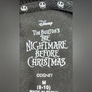 Nightmare Before Christmas M Black and Purple Long Sleeve Dress thumbnail 7