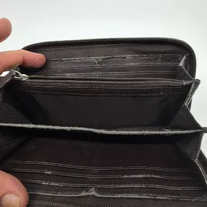 Coach Long Zip Around Wallet Brown Signature C Canvas thumbnail 5