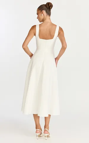 New Showpo Bernie Midi Square Neck Dress Size Large MSRP $139 thumbnail 6