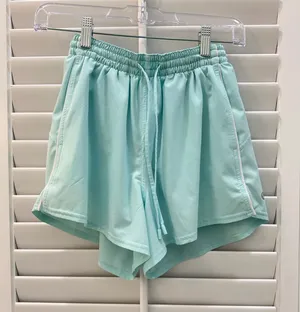 Lululemon Hotty Hot High Rise Shorts Size 2 Mint Blue thumbnail 1