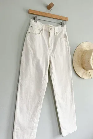 Madewell | The Perfect Vintage Jean Straight Leg | Tile White | Sz 25 thumbnail 4