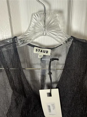 Staud Elle Dress in Black XS thumbnail 8