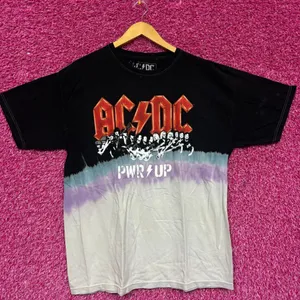 AC/DC Power Up Album Art Hard Rock Band Dip Dye M thumbnail 1