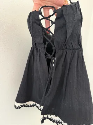 Anthropologie NWT Lumiere Lillian Lace Side Tie Romantic Summer Cotton/rayon tank size medium thumbnail 8