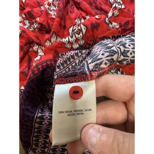 Anthropologie Maeve Women Sz 6 Button Down Lightweight Shirt Rayon‎ Short Sleeve thumbnail 10