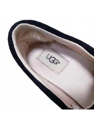 UGG Fierce Geo Perforated Suede Slip-On Sneakers Shoes Black Women's Size 7 thumbnail 2