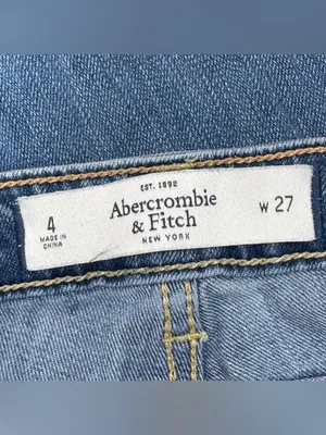 Abercrombie & Fitch Rhinestone Jeweled Distressed Skinny‎ Jeans Blue 4 thumbnail 8