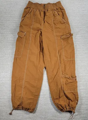 BDG Urban Outfitters Cargo Joggers Size M Brown High Rise Baggy Gorpcore Utility thumbnail 1
