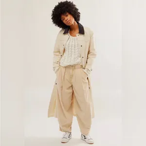 Free People Hunter Duster Maxi Cream Ivory Long Coat Size S thumbnail 4