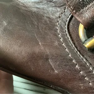 Frye Jillian toggle short biker boots rich brow leather size 10 thumbnail 6