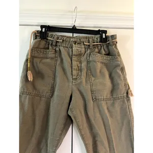 Free People Khaki Army Green Pants size XS thumbnail 2