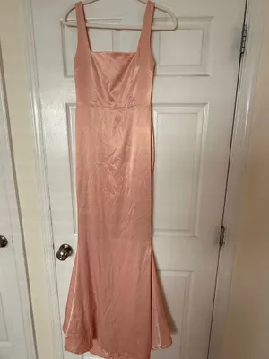 Pink Bridesmaid Oversized Bow Gown Petal Pink Maxi Dress Moda Glam thumbnail 6