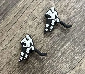 Hockey Player Team Sports Charm For Crocs Shoe Charms Bracelet - 2 Pieces thumbnail 2