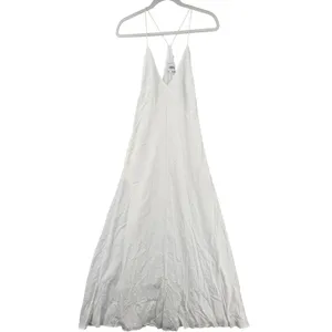 Seven Wonders Revolve Aidana Maxi Dress White Sz Large Beach Minimalist Pockets thumbnail 3