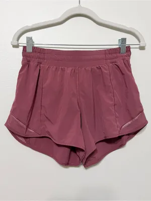 Lululemon Hotty Hot Short Size 8 II *2.5" Violet Red thumbnail 3