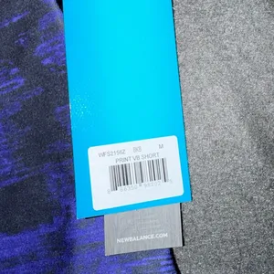 New Balance Womens Purple Black Print VB Compression Shorts WFS2156Z Medium NEW thumbnail 6