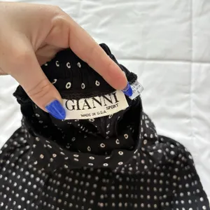 Vintage Maxi‎ Skirt Womens 6 Fairy Whimsy Hippie Polka Dot Black 90s Y2K Grunge thumbnail 3