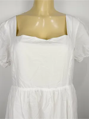 New Lulus Stylish Merriment Puff Sleeve Embroidered Midi Dress Sz XXL Cottagecor thumbnail 3