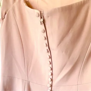 Alexander By Daymor One-Shoulder Maxi Gown Formal Wedding‎ Blush Size 6 NWT thumbnail 6