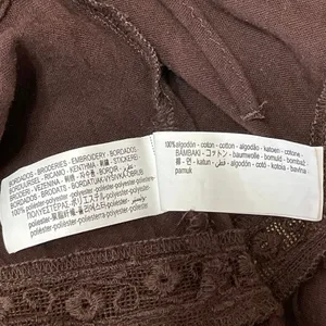 Zara Brown Sleeveless Cami Halter Embroidered Tie Front Ruffle Tank Top Size M thumbnail 4