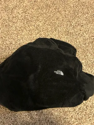 Black Fuzzy The North Face Jacket Zip-Up thumbnail 6