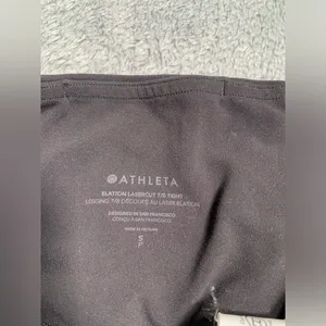 Athleta black Elation Laser Cut 7/8 Leggings small thumbnail 6