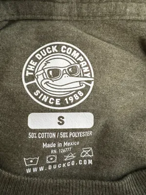 The Duck Co Green Graphic T-Shirt with Butcher's Guide Print thumbnail 4