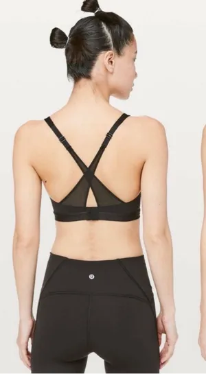 lululemon Up For It Bra‎ Sz 36C in Black thumbnail 1