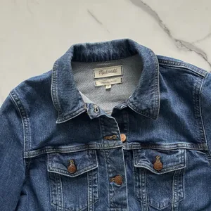 Madewell The Shrunken Stretch Jean Jacket Eco Edition Vintage Light Size Small thumbnail 6