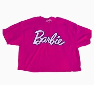 Barbie Crewneck T-Shirt Color Pink Size L NWOT thumbnail 1