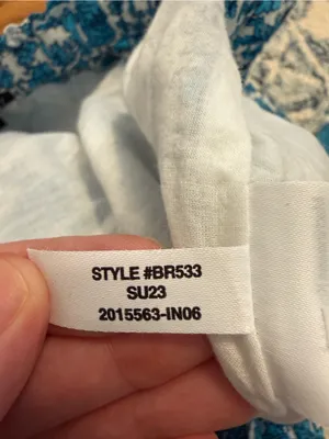 J.Crew Smocked-waist cotton voile midi skirt in blue blooms block print size S thumbnail 4