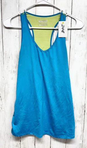 Layers Shirt Women Size Medium Blue‎ Performance QWick Dry Halter Sleeveless Top thumbnail 1